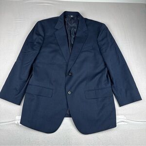 Bonobos Mens Navy Blue blazer 44S Slim Fit Wool Blend Office Preppy Business
